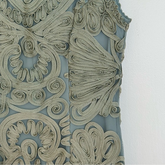 JS Collections Soutache Mermaid Midi Dress Size 2 - Picture 6 of 14